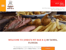 Tablet Screenshot of jimbosbarbq.com